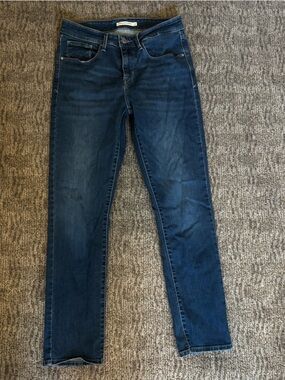 Levi classic mid rise Dark Blue Skinny Jeans